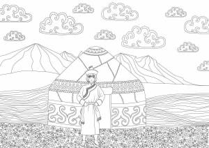 Раскраски Юрта