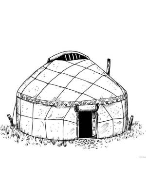 Раскраски Юрта