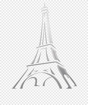 Эйфелева башня Рисованные Art Sketch, Эйфелева башня, угол, белый png