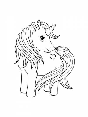 Раскраска Единорога картинка для детей