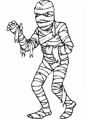 Раскраска Мумия