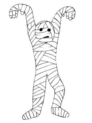 Раскраска Мумия