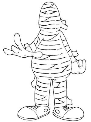 Раскраска Мумия