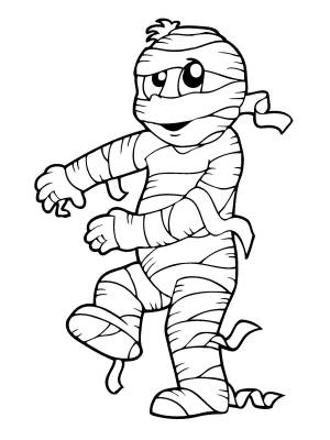 Мумия раскраска