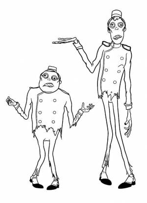 Раскраски Монстры на каникулах