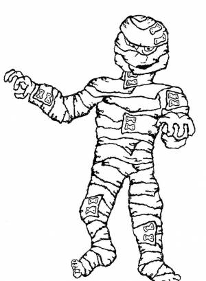 Раскраска Мумия