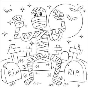 Раскраски Мумия