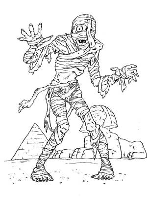 Раскраски мумия