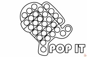 Раскраски Pop It для печати  для детей и взрослых