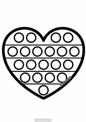 Трафареты поп ит сердце