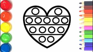 Трафареты поп ит сердце