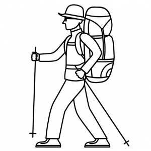 Иллюстрация Турист