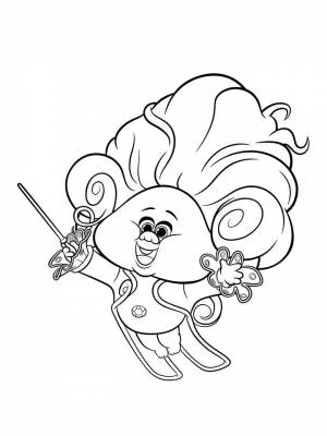 Раскраска Тролли Мировой тур   в формате