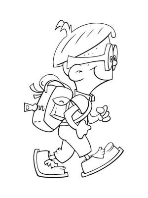 Раскраски Турист