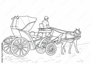 Hand drawn vector coloring book for children and adults