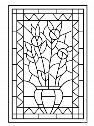 Раскраски Витражи