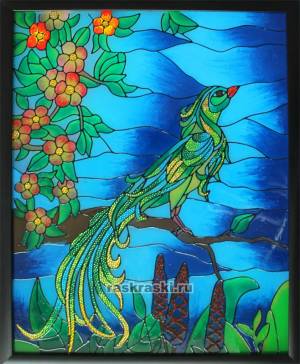 HG011 картина-витраж Color-KIT «Райская птица»