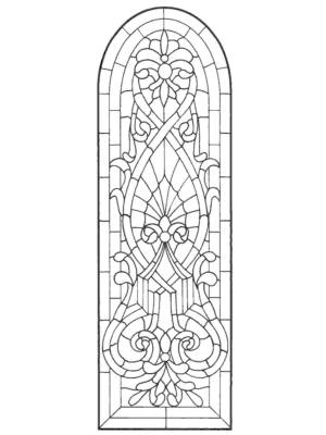 Раскраски Витражи