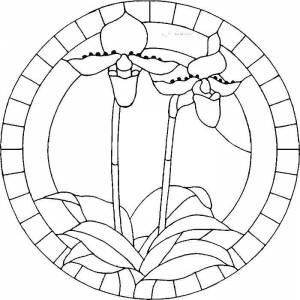 Раскраски витражи детские