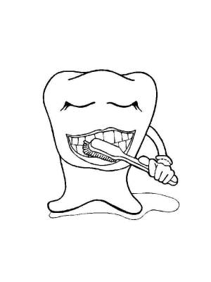 Раскраски Зуб