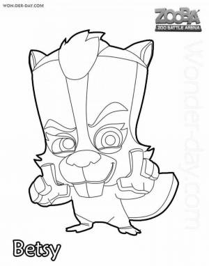 Раскраски Зуба битва животных