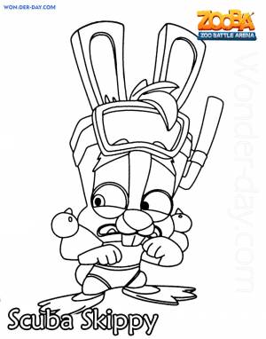 Раскраски Зуба Битва животных