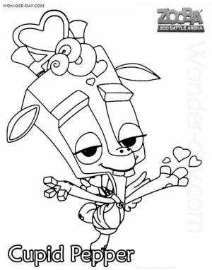 Раскраски Зуба битва животных