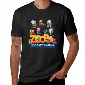Новинка, футболка Zooba Battle Арена, короткая футболка, футболки, винтажная одежда, футболка оверсайз, мужские футболки с графическим рисунком