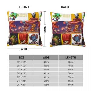 Zooba чехол для подушки Battle Арена, полиэстеровый льняной бархатный чехол на молнии, декоративная подушка, чехол