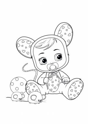 Край бебис раскраска