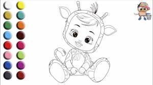 Раскраска для детей CRY BEBIES