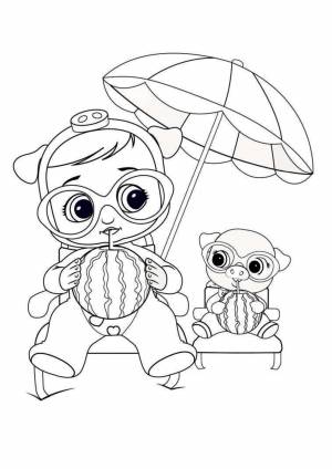 Край бебис раскраска