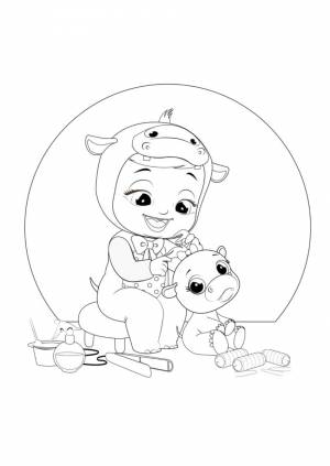 Край бебис раскраска