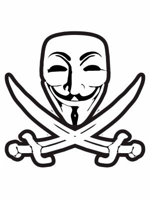 Раскраска анонимус