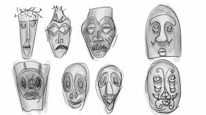 Рисунки для срисовки маски