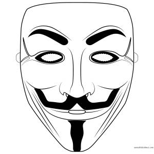 Маска анонимуса идеи для раскраски