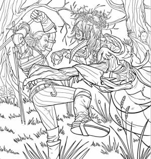 Раскраски Ведьмак