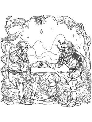 Раскраски Ведьмак