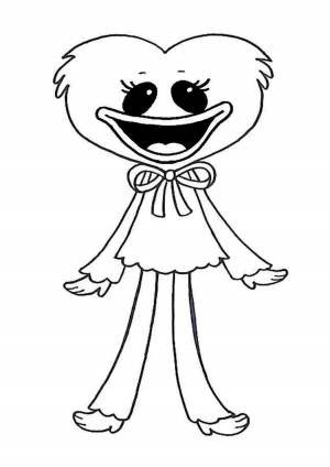 Раскраски, Para Colorear Kissy Missy Monstruo rosa