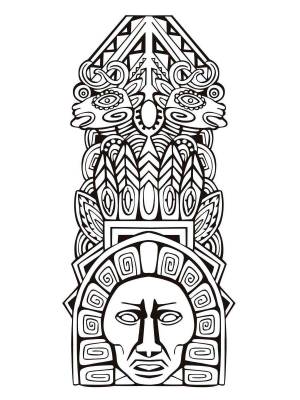 Раскраски Ацтеки