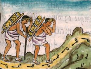 Немного о том, как перемещали грузы по империи ацтеков