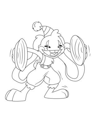 Кролик бонзо раскраска