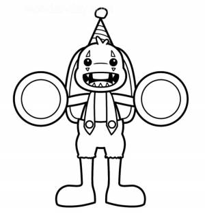 Кролик бонзо раскраска