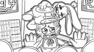 Кролик бонзо раскраска