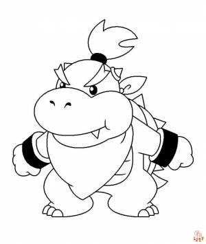 Увлекательные раскраски Bowser для детей