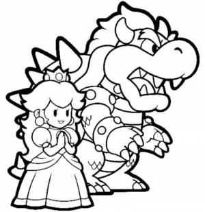 Pаскраска Super Mario Bros 153714