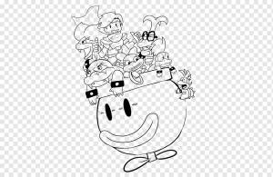 Art Koopalings Drawing Раскраска, страница Ларри, белый, текст, рука png