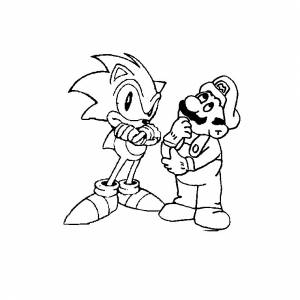 Pаскраска Super Mario Bros 153770
