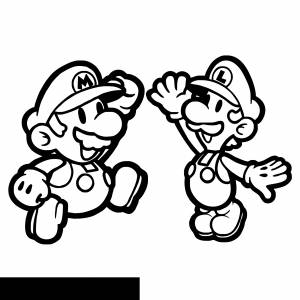 Pаскраска Super Mario Bros 153597