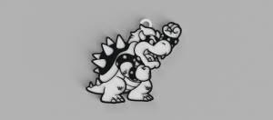 Бесплатный STL файл Боузер из Super Mario Bros, брелок
